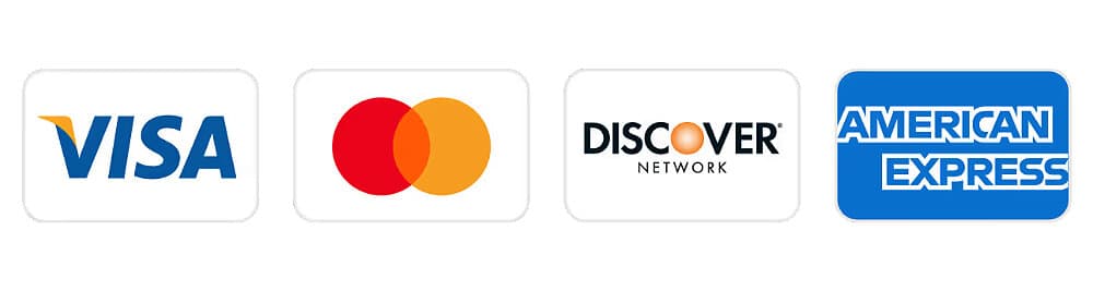 We accept major credit cards
